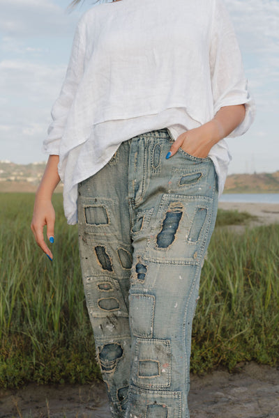 Cotton Linen Miners Denims 465 by Magnolia Pearl