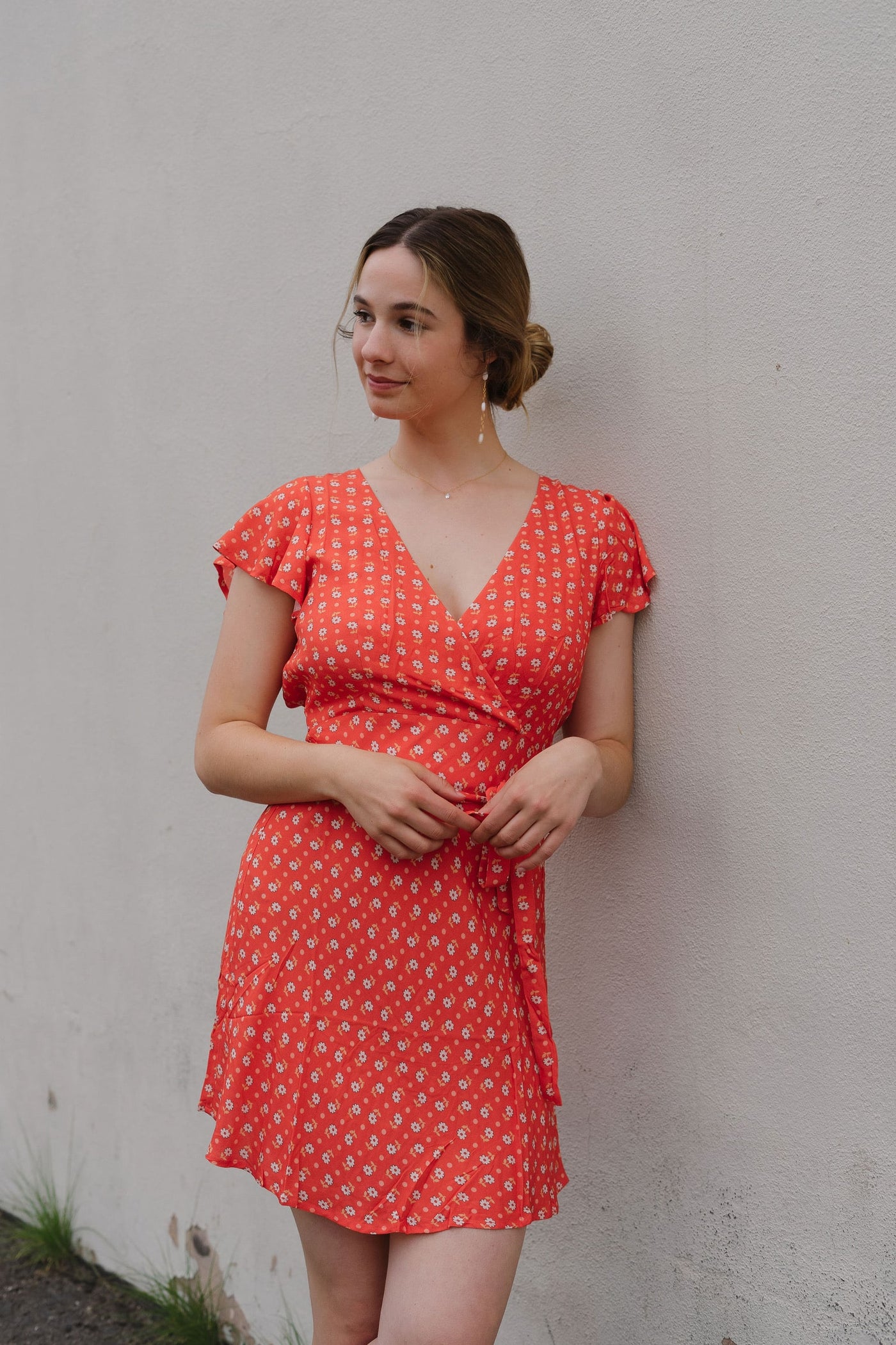 YELLOW ROSE BIAS MINI DRESS by Spell