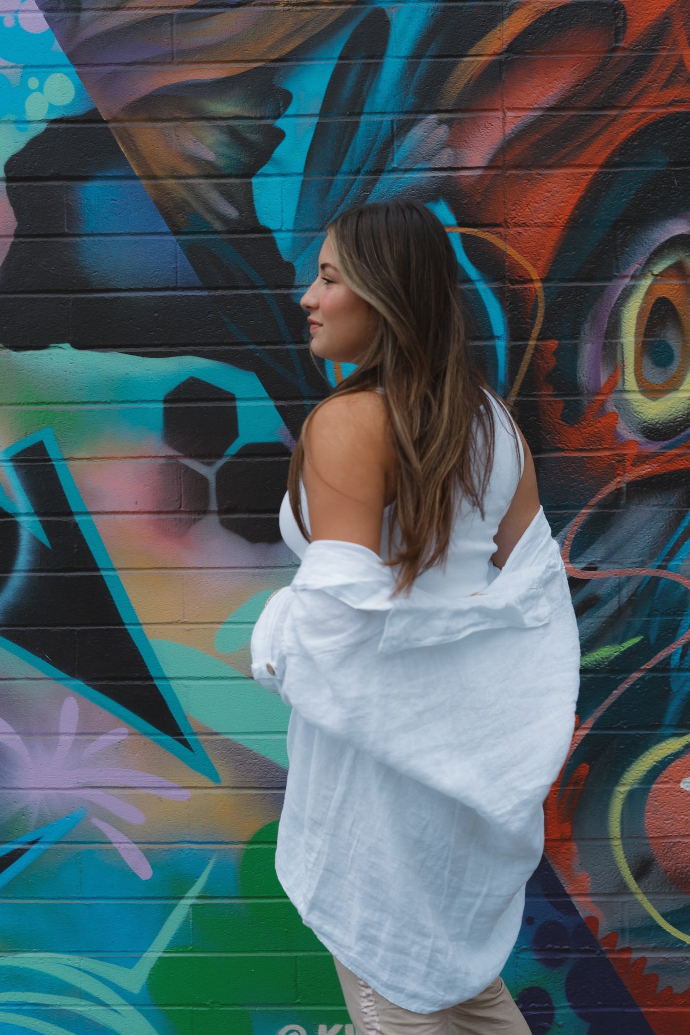 Seaside Whisper Button-Down Linen Top by 75