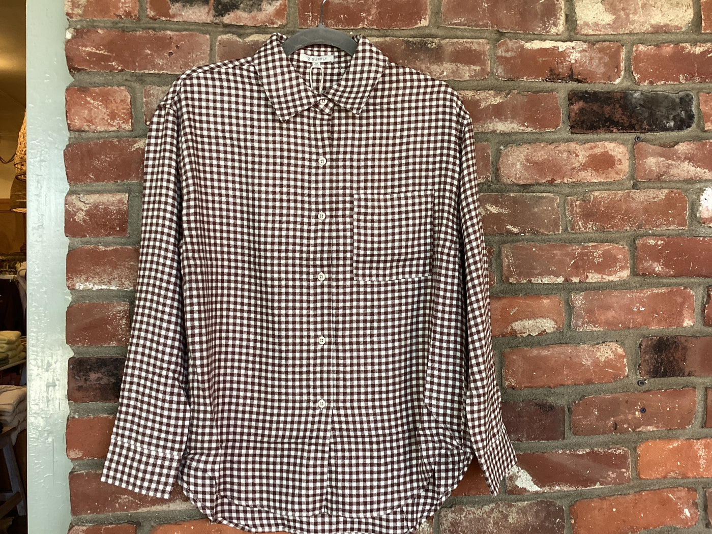 River Plaid Button Up BY Z SUPPLY
