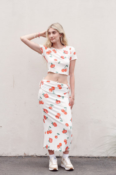 Wilma Midi Skirt by for Love & Lemons