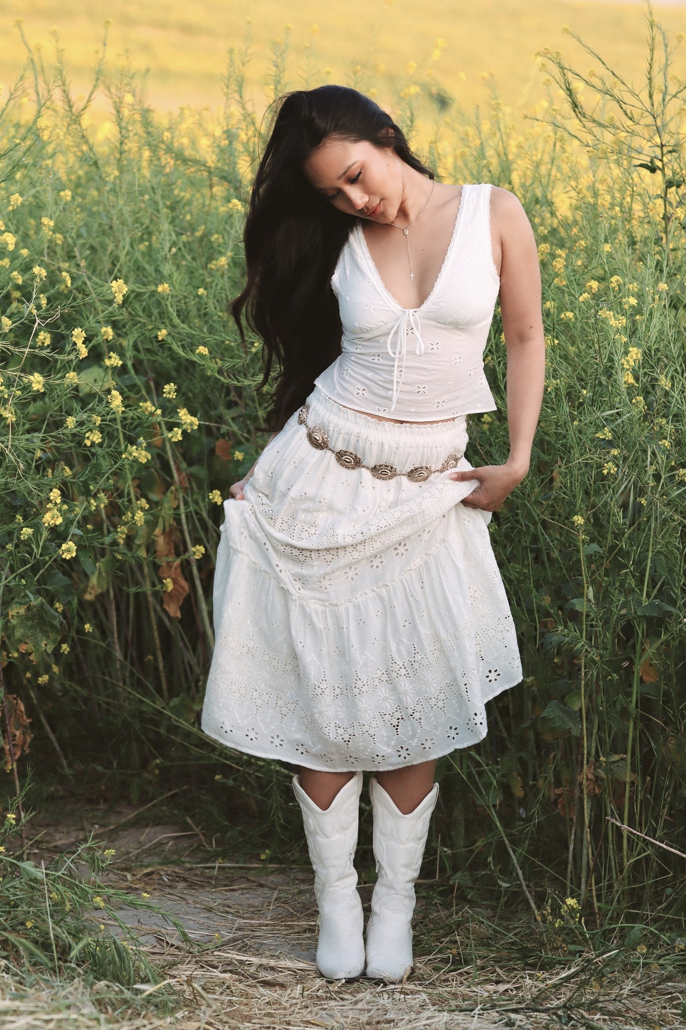 Meadow Whisper Eyelet Top  by 75