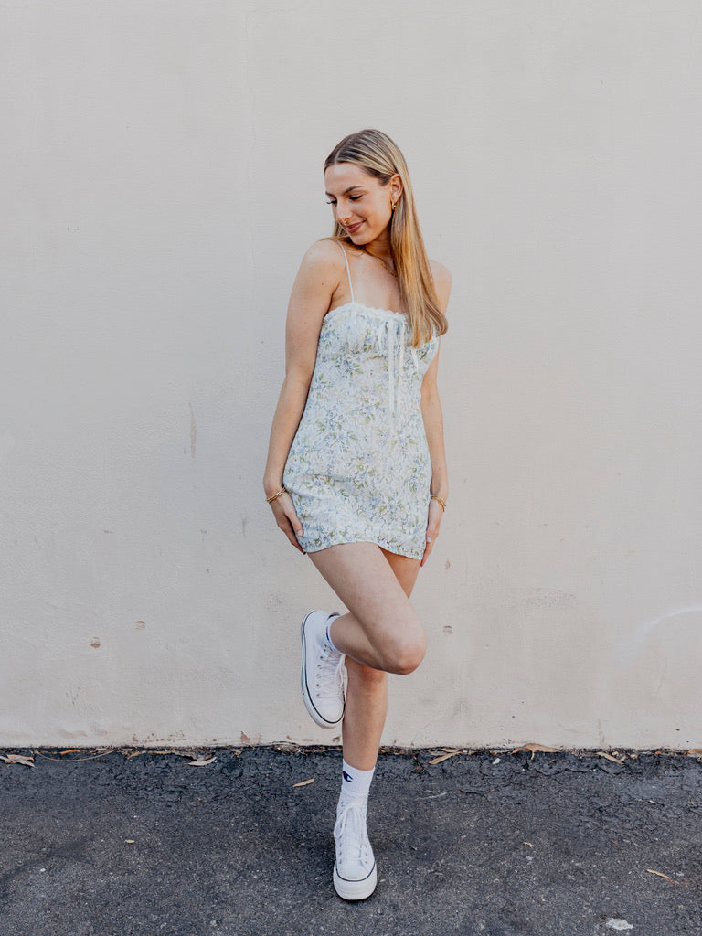 Claire Lace Mini Dress by for Love & Lemons