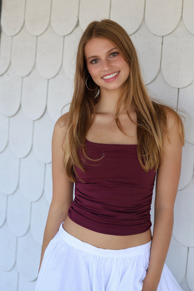 Sunset Stroll Ruched Tank