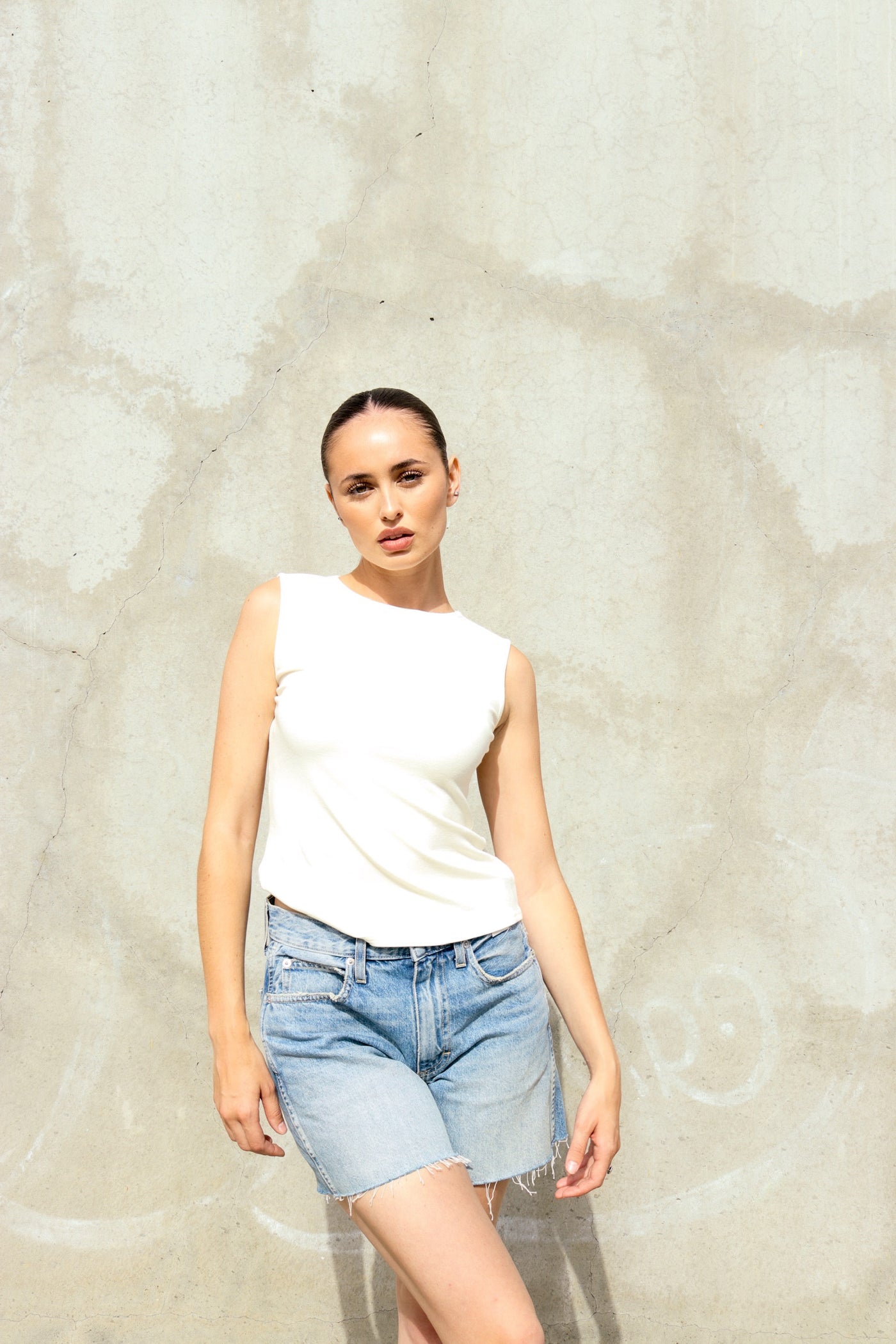 Cove Breeze Tie-Back Knit Tank