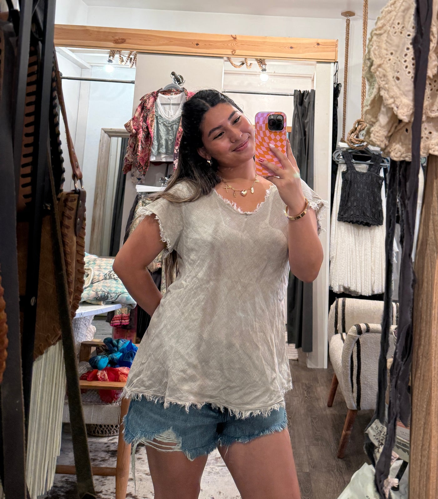 Saltwind Frayed Edge Tee by 75