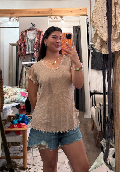 Saltwind Frayed Edge Tee by 75