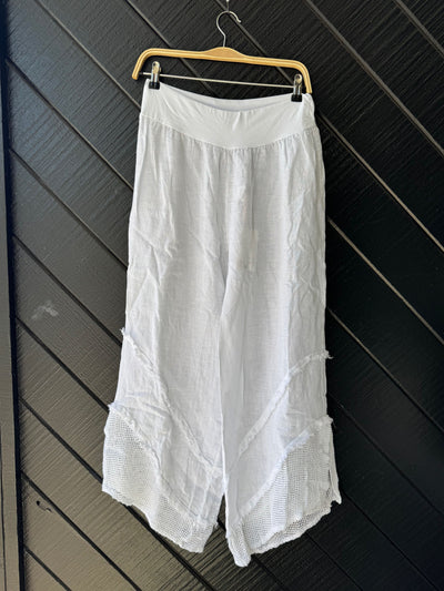 Linen Ruffle Pants by 75