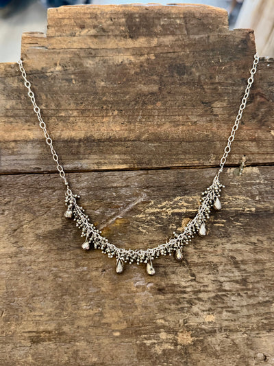 Stardust Fringe Necklace – Pyrite on Pyrite