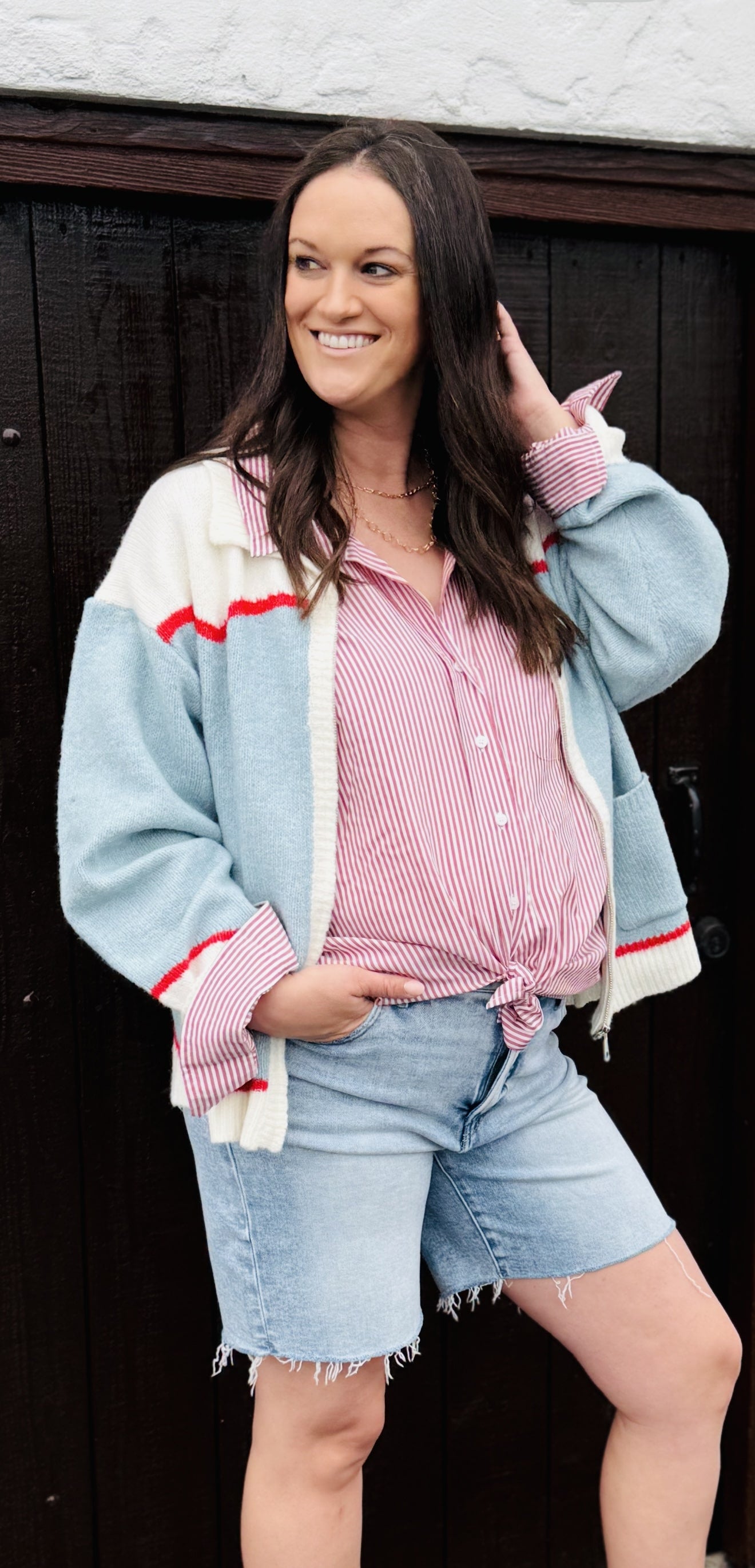 Rodeo Rider Zip-Up Sweater by 75