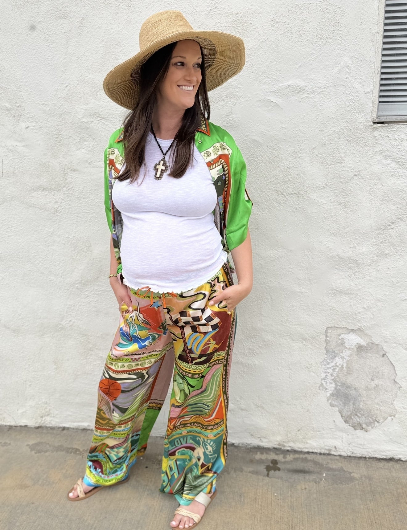 LUCKY PACE SILK PANT BY ALEMAIS