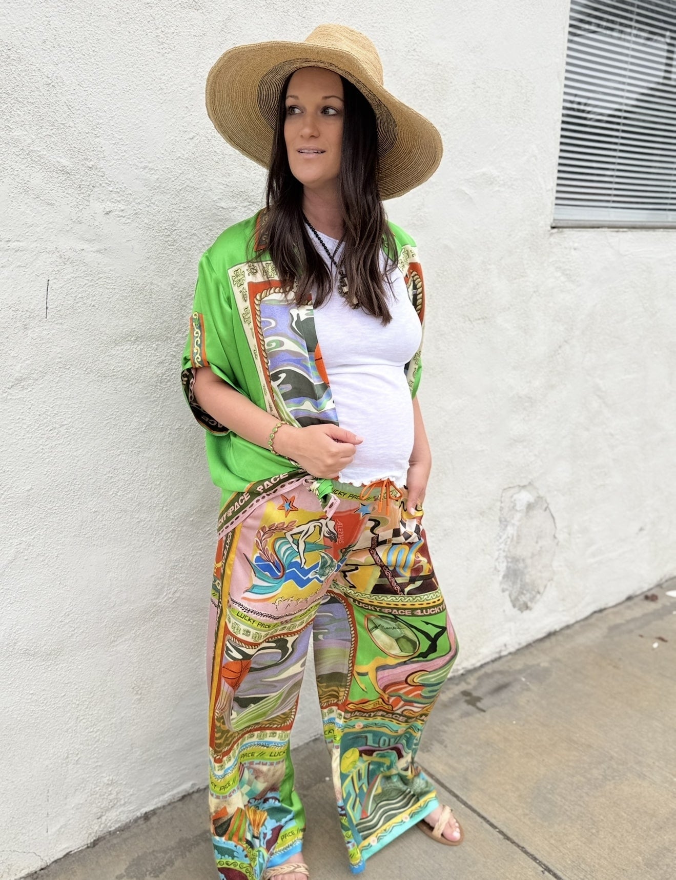 LUCKY PACE SILK PANT BY ALEMAIS