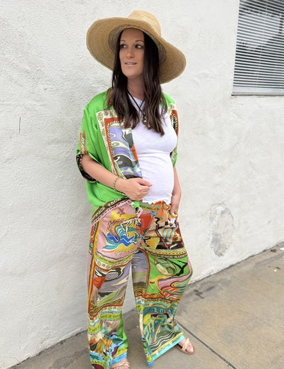 LUCKY PACE SILK PANT BY ALEMAIS