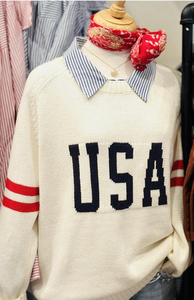 USA Varsity Knit Sweater by 75