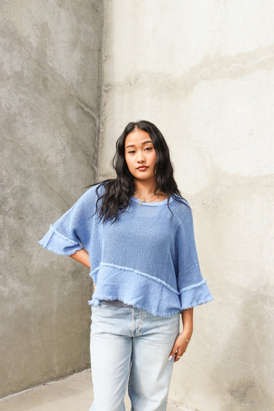 Sunset Cove Linen Mesh Pullover by 75