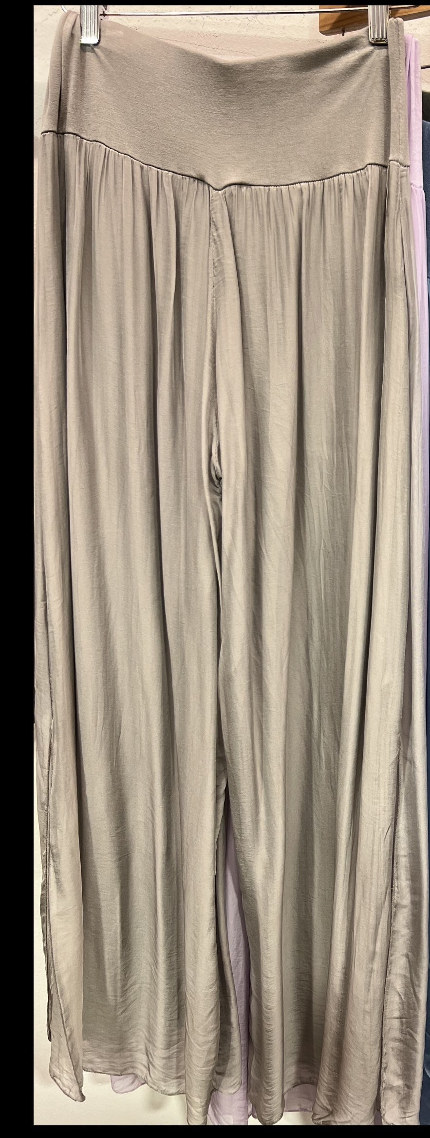 Italian Silk Wide-Leg Pants by 75