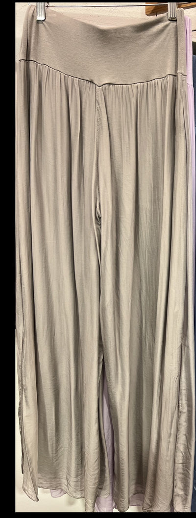 Italian Silk Wide-Leg Pants by 75