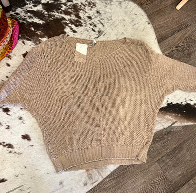 Olive Grove Crochet Knit Sweater by 75
