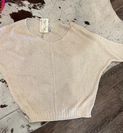 Olive Grove Crochet Knit Sweater by 75