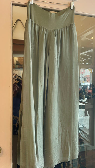 Italian Silk Wide-Leg Pants by 75