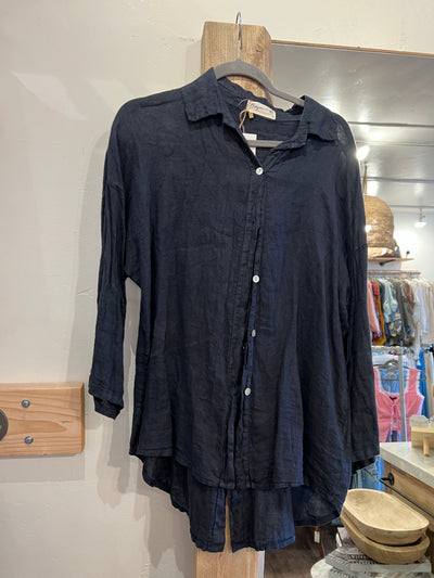 Sandbar Breeze Linen Button-Up