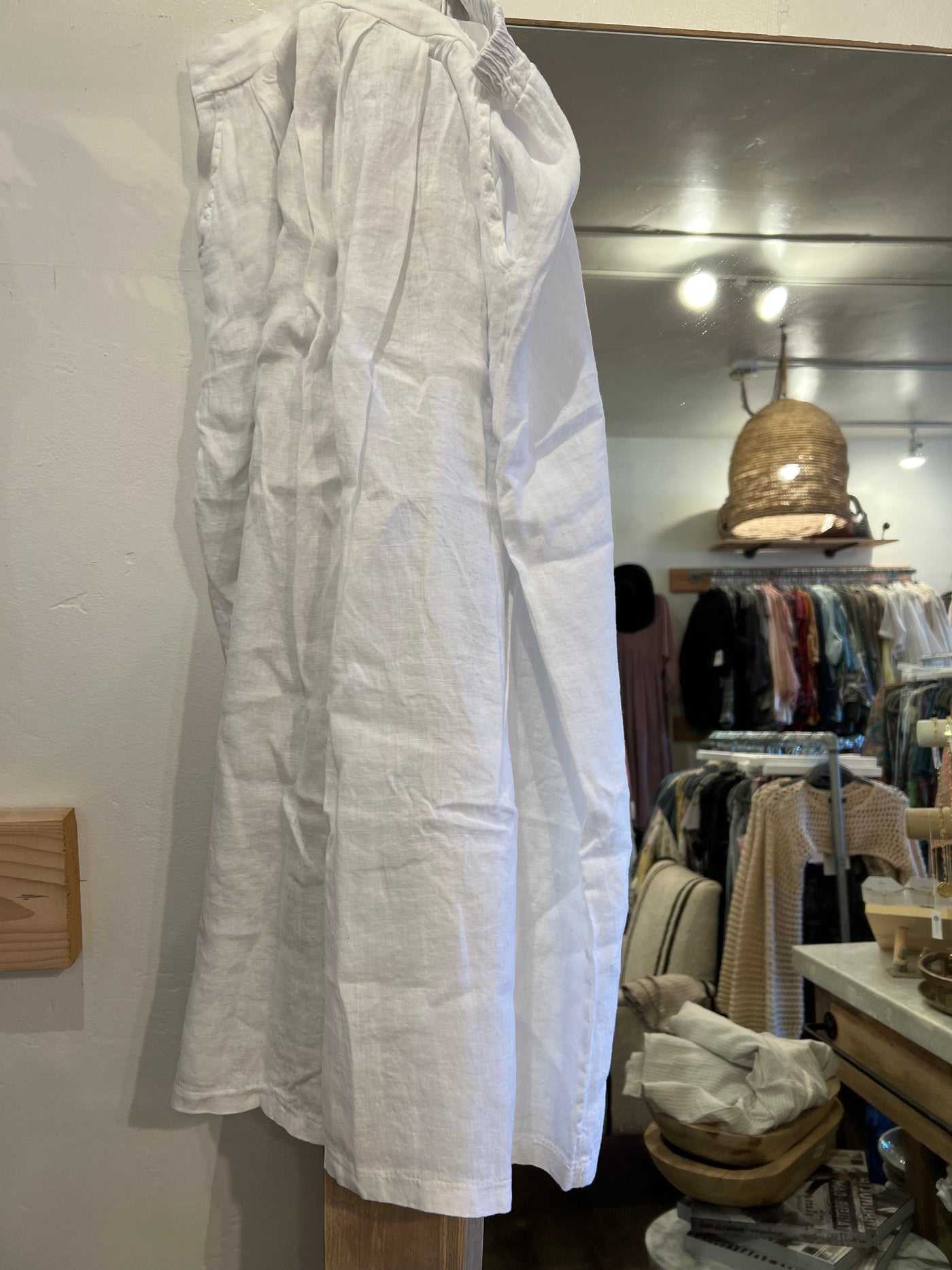 100% Linen Pants with Flare Leg
