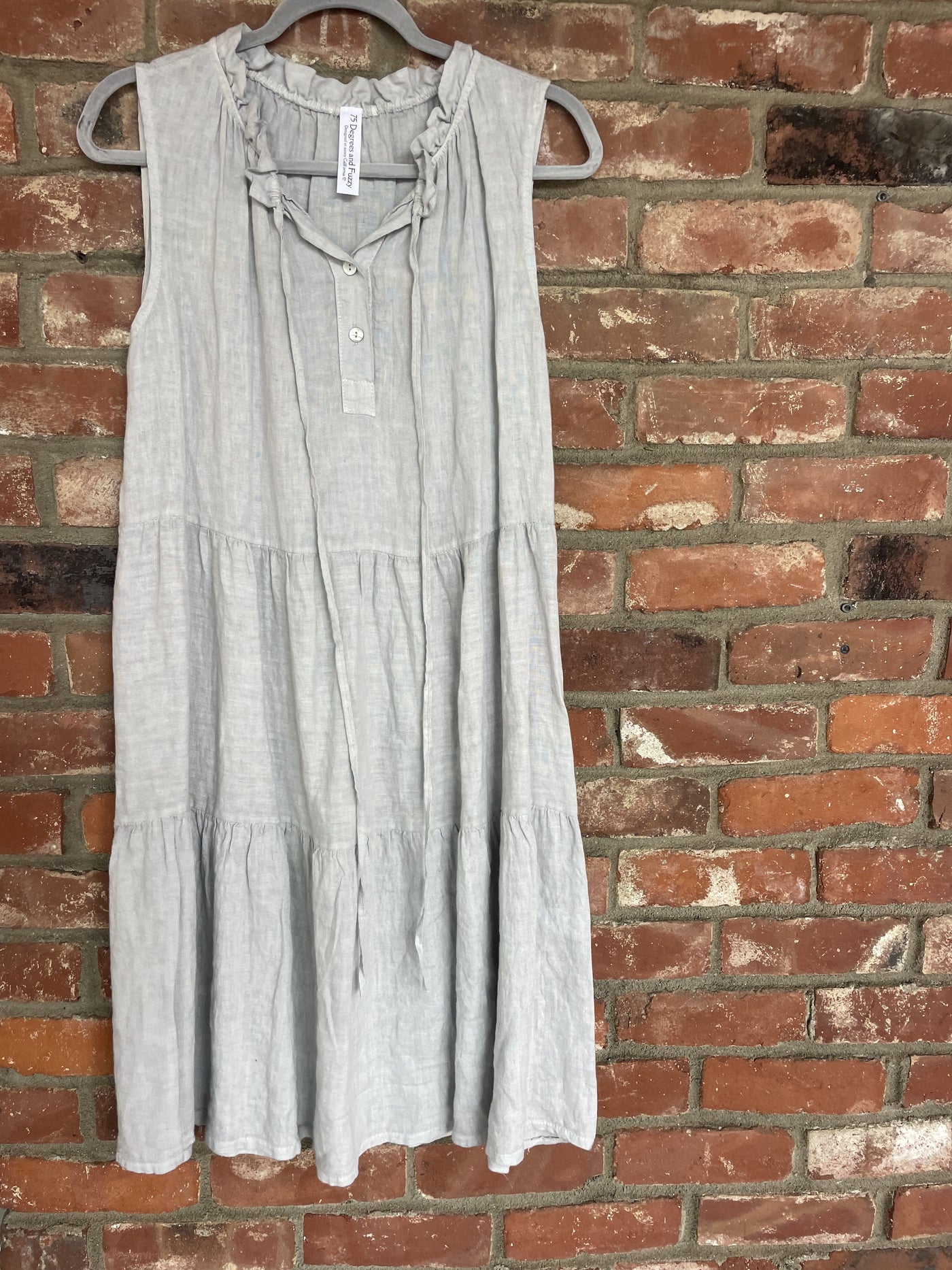 Coastal Drift Linen Dress by 75