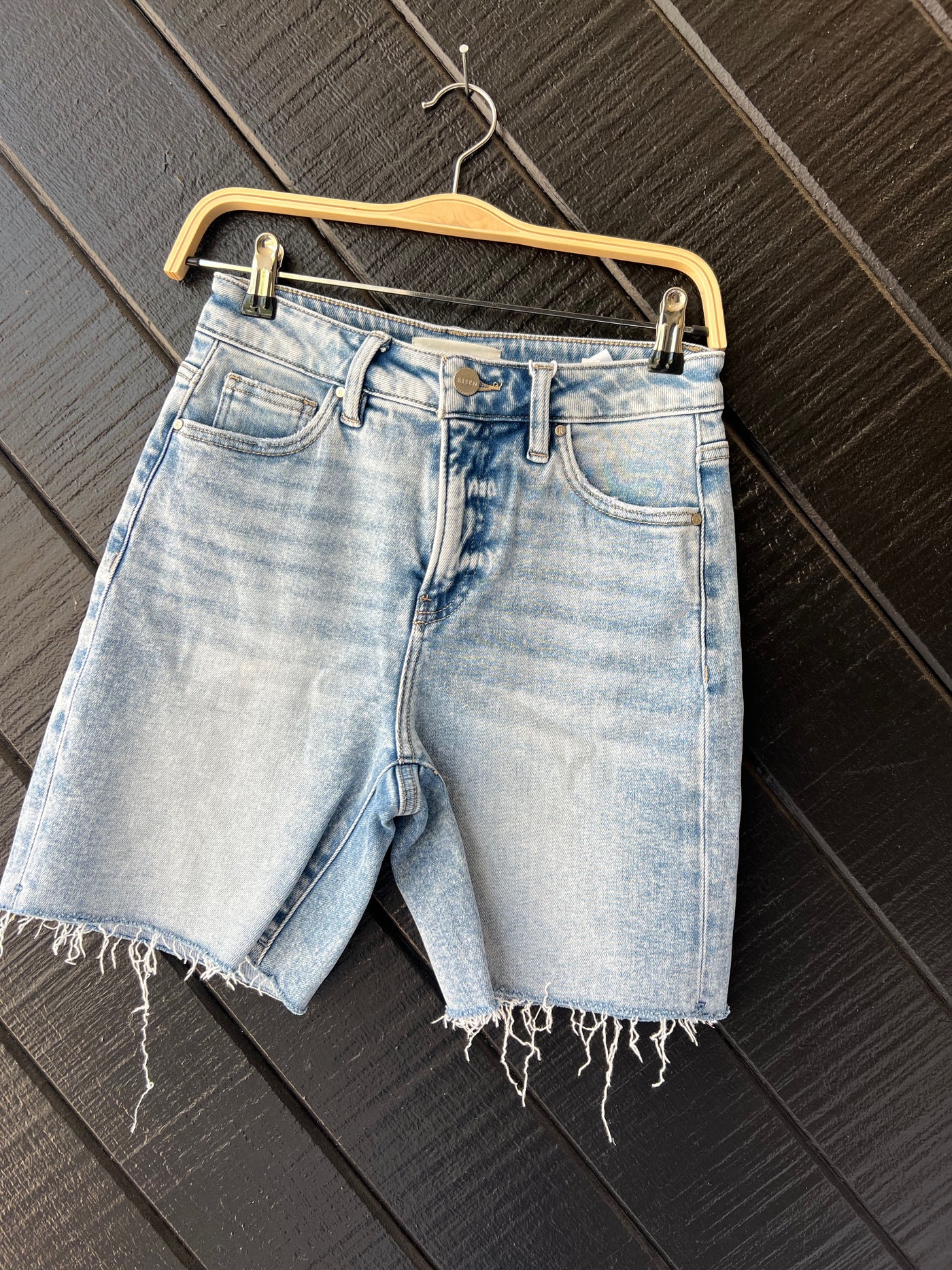 The Solana High Rise Cutoff Shorts