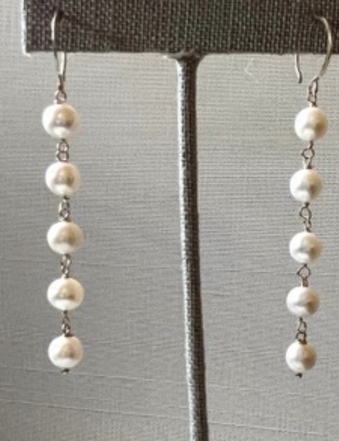 Round Pearl Drop Earrings by Chesnut & Fig
