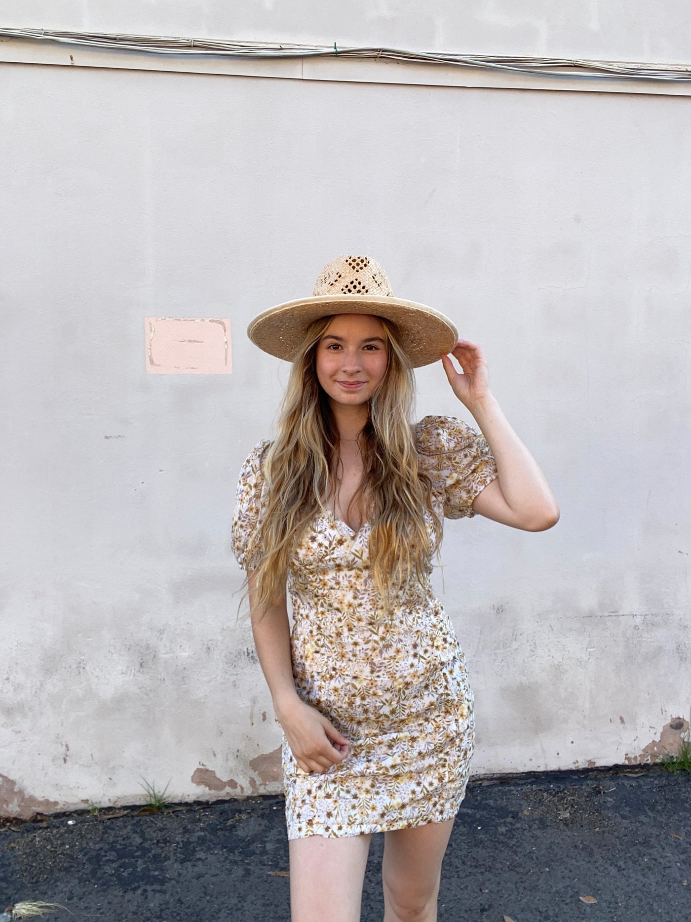 Mini Fall Floral Dress with Layered Ruffles