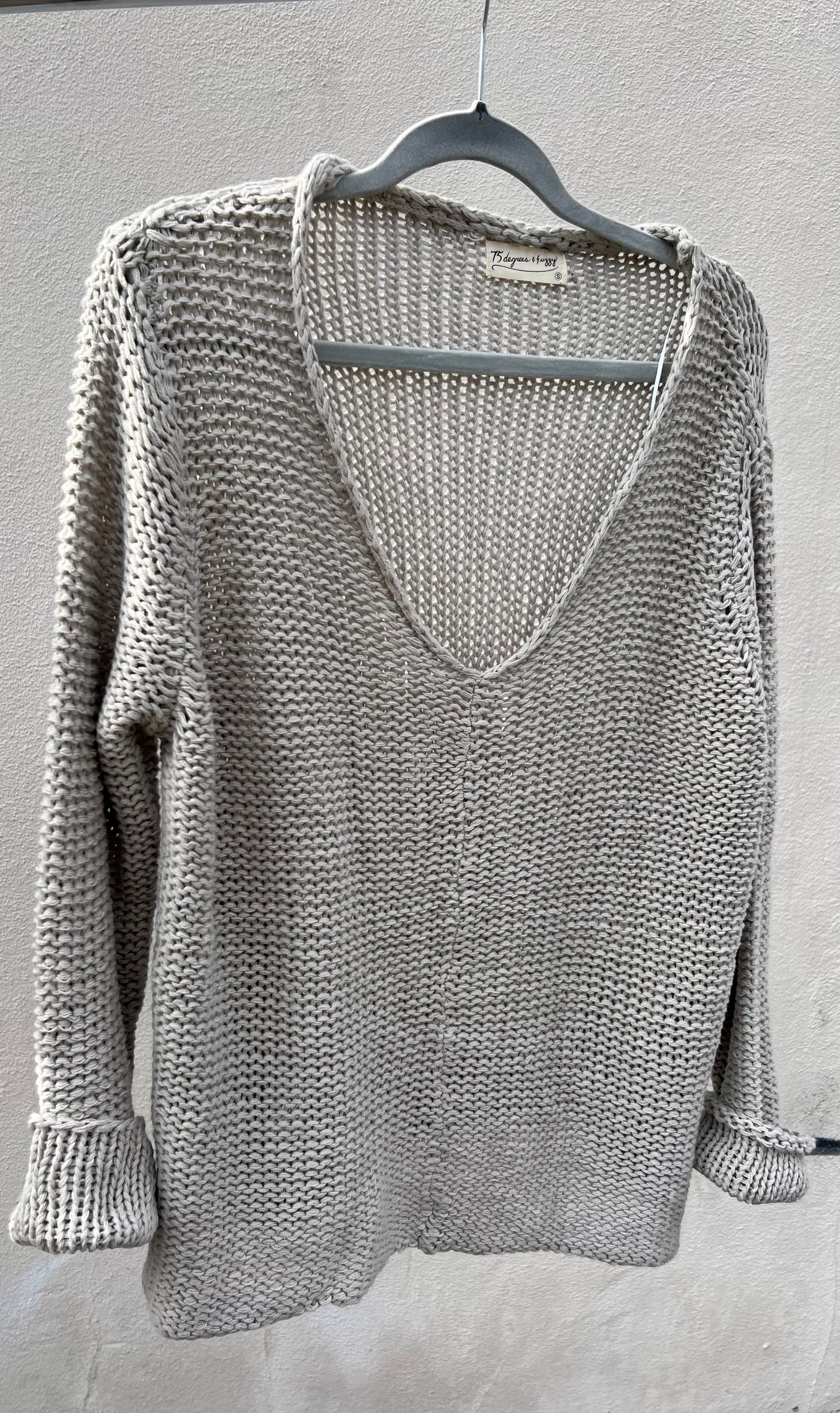 San Clemente V-Neck Cotton Sweater