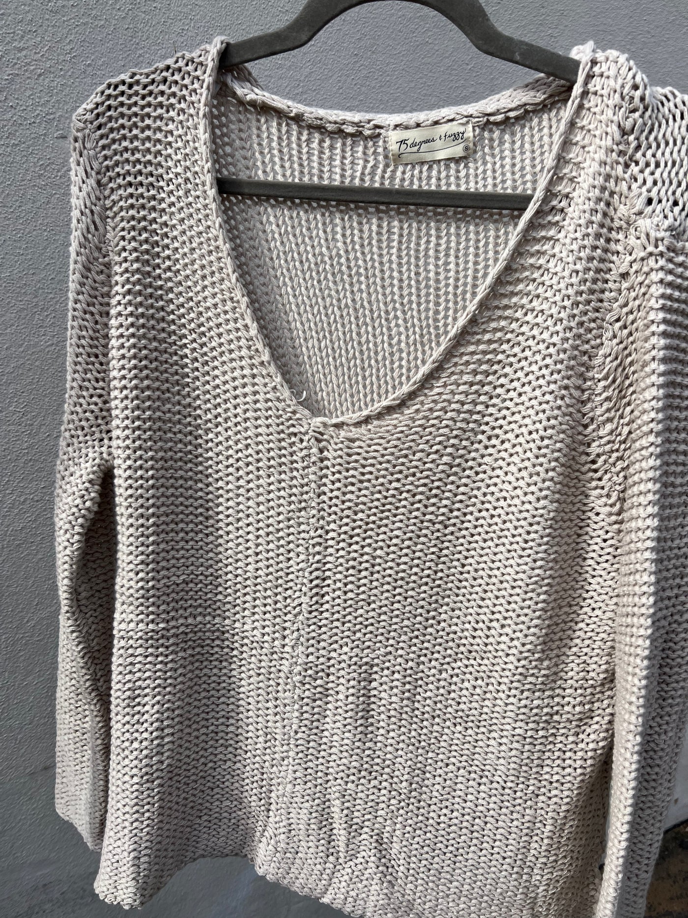 San Clemente V-Neck Cotton Sweater