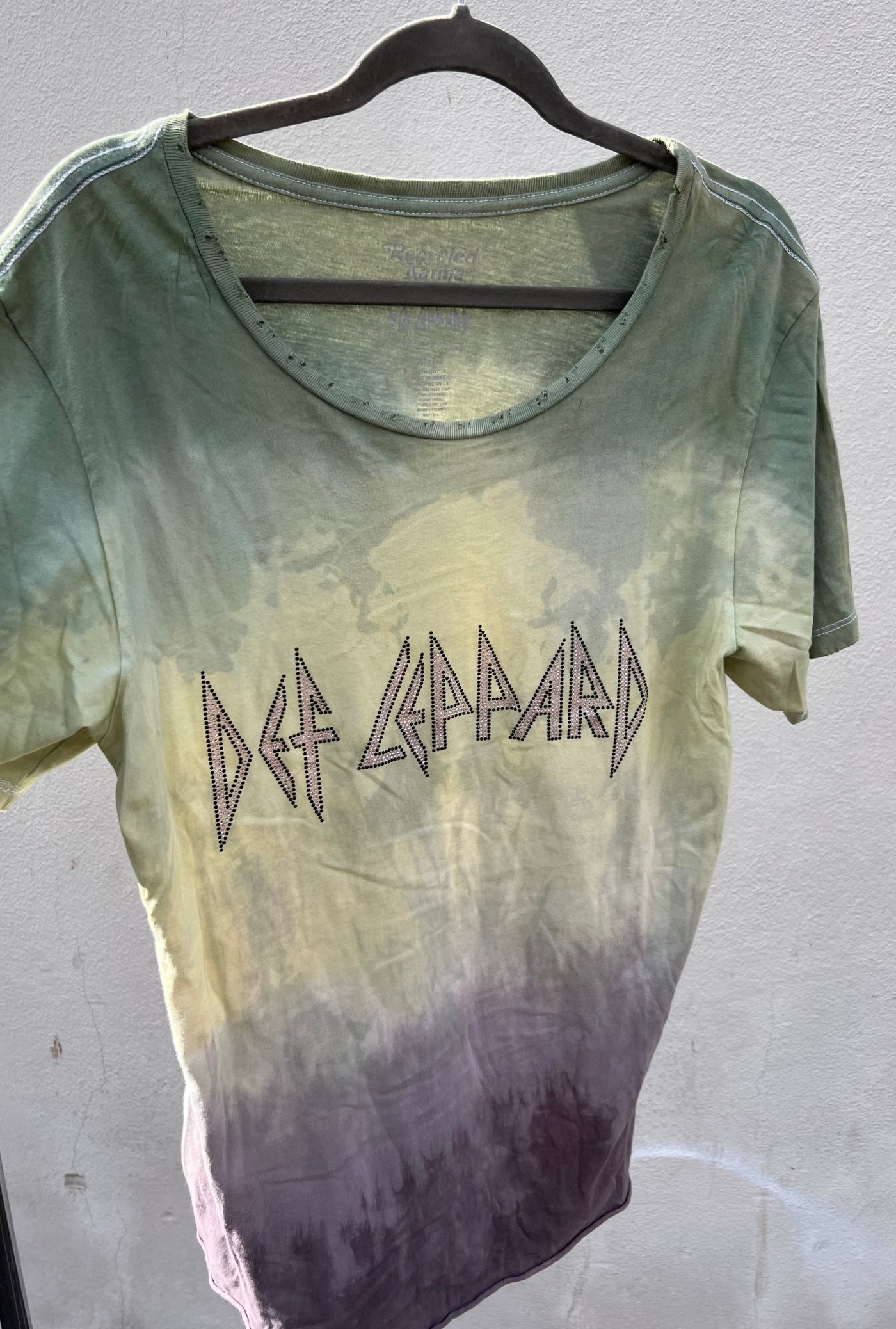 Hand Dyed Dazzled Def Leppard T Shirt