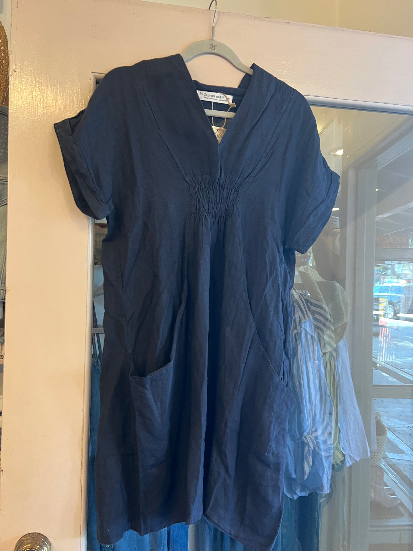 Golden Dune Linen Dress by 75