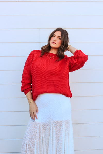 Cozy Drift Cable Knit Sweater by 75