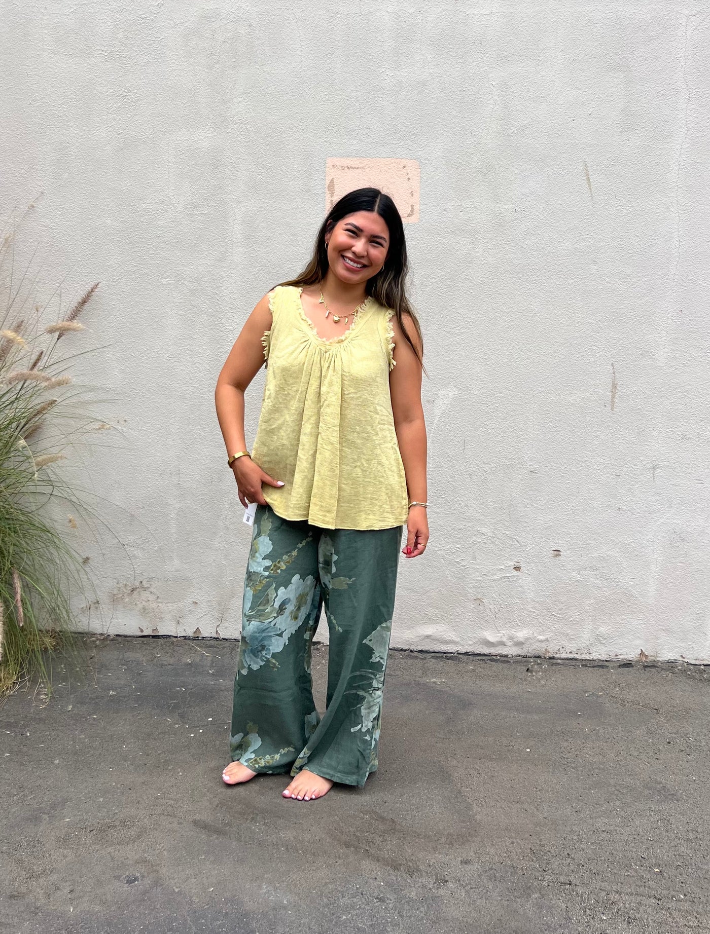 La Palma Printed Linen Pants – Made in Italy by 75