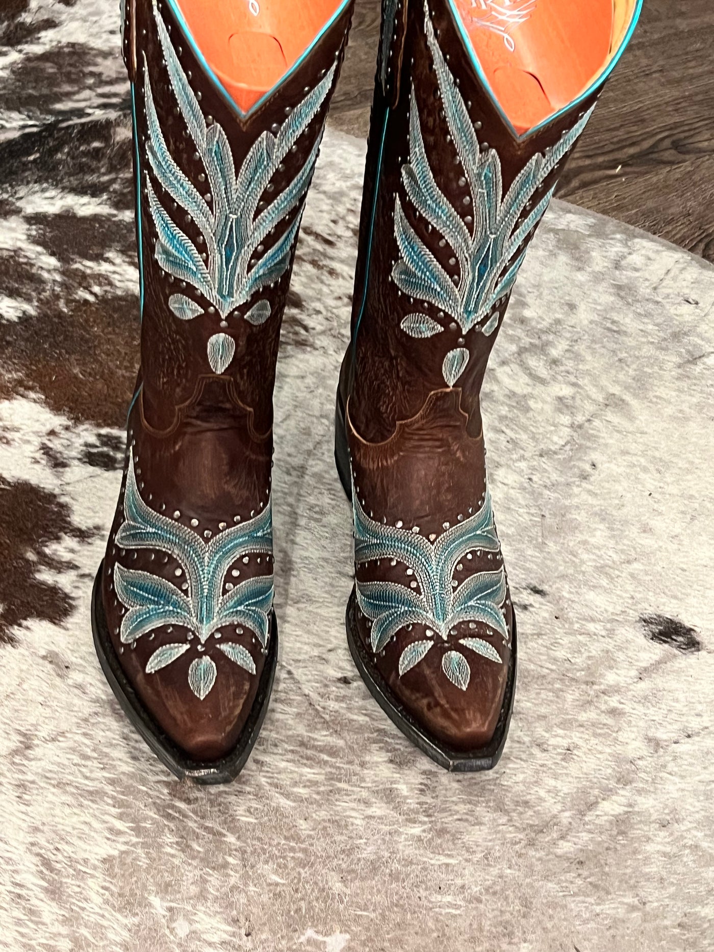 Old Gringo YL660-4 Womens ZINNIA Leather Boot Brass Bark