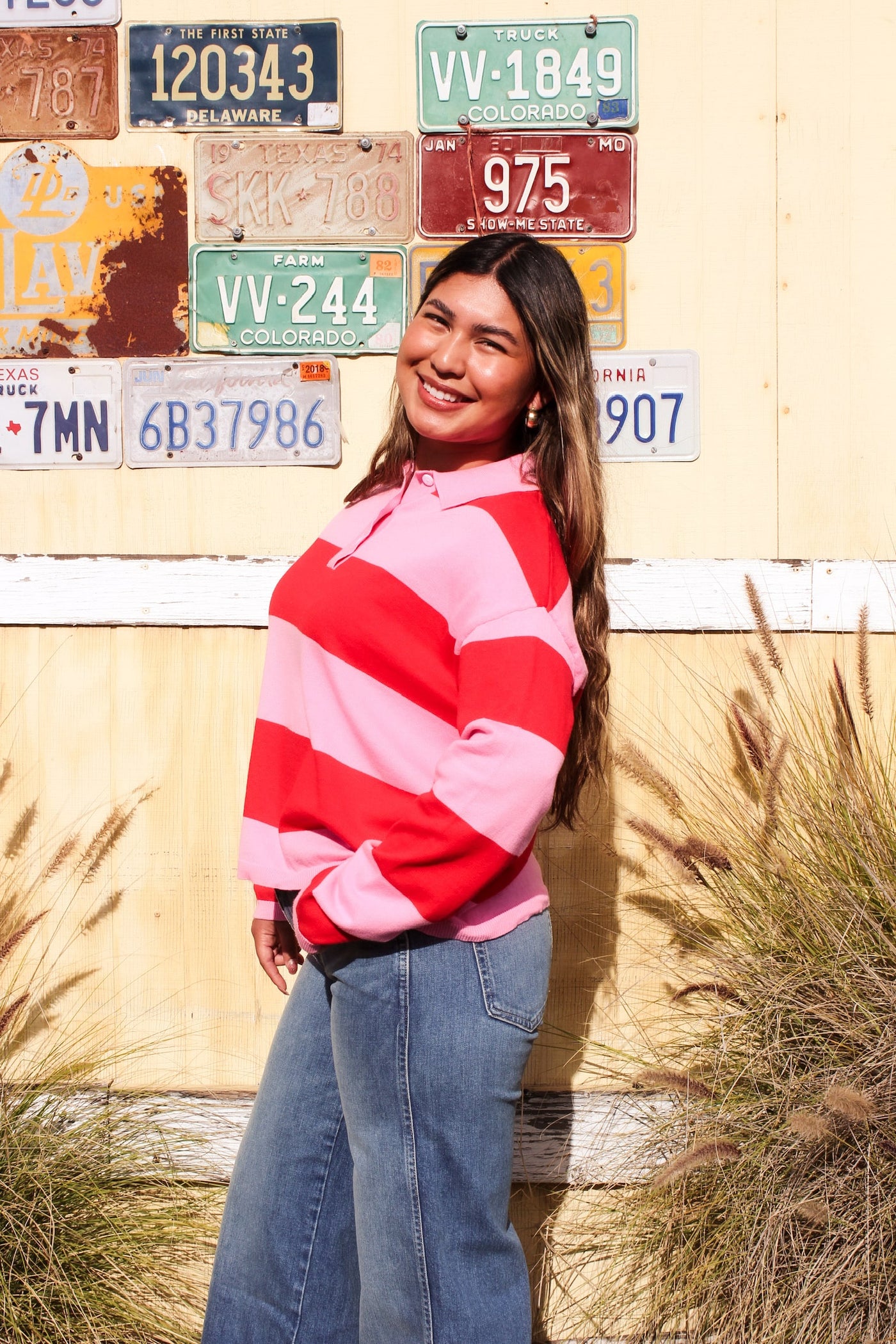 The Rorry Stripe Rugby Sweater by 75
