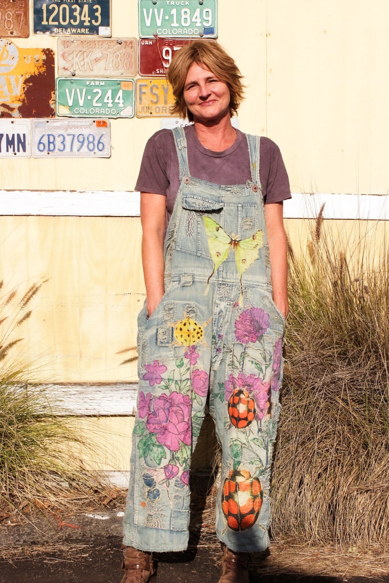 Night Garden Benjamin Wide Leg Overalls 149 by Magnolia Pearl