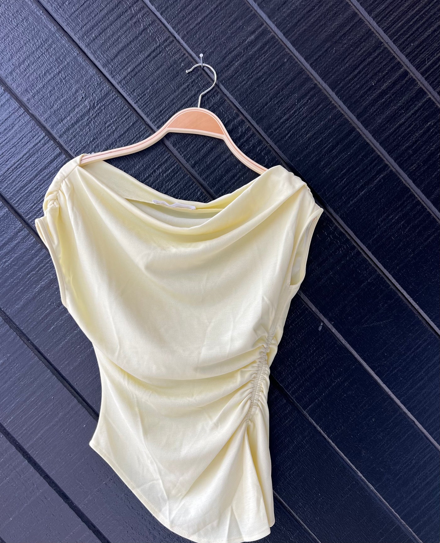 Sunset Stroll Asymmetrical Ruched Top by 75