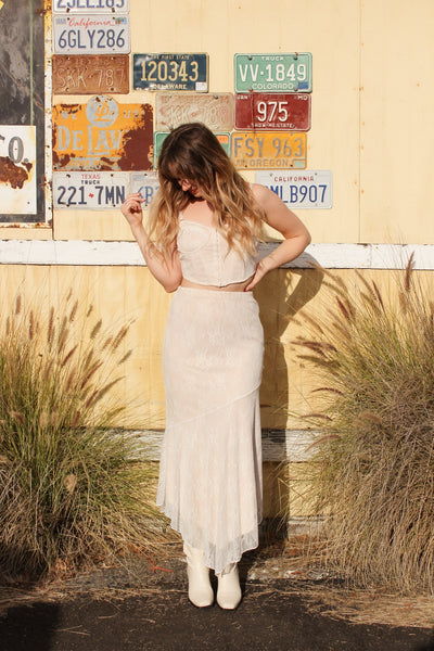 Ethereal Lace Handkerchief Skirt by 75