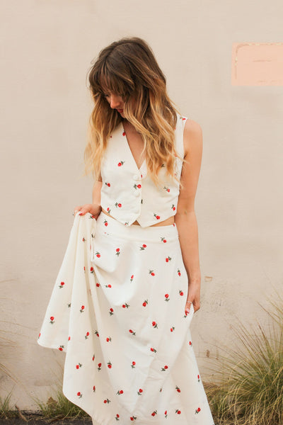 Talia Embroidered Vest by for Love & Lemons