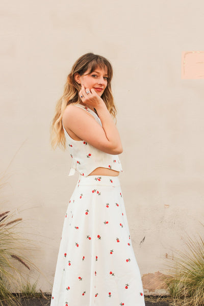 Talia Embroidered Vest by for Love & Lemons