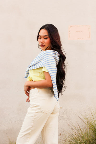Seaside Striped Knit Sweater by 75