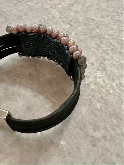 Moon Tide Pearl Cuff by Martell Studio