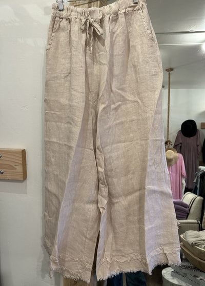 100% Linen Pants V4012