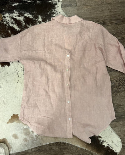 Sandbar Breeze Linen Button-Up