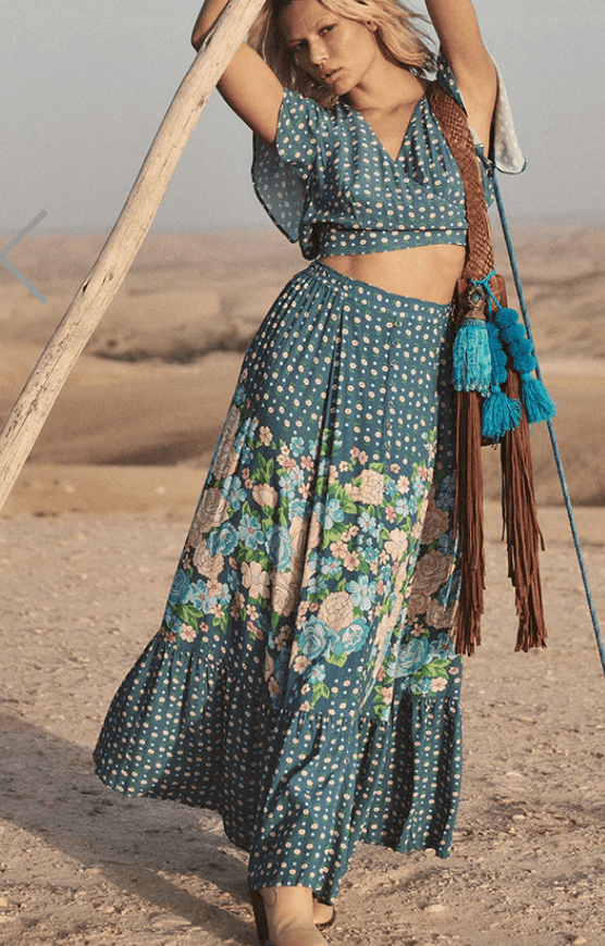 YELLOW ROSE MAXI SKIRT by Spell