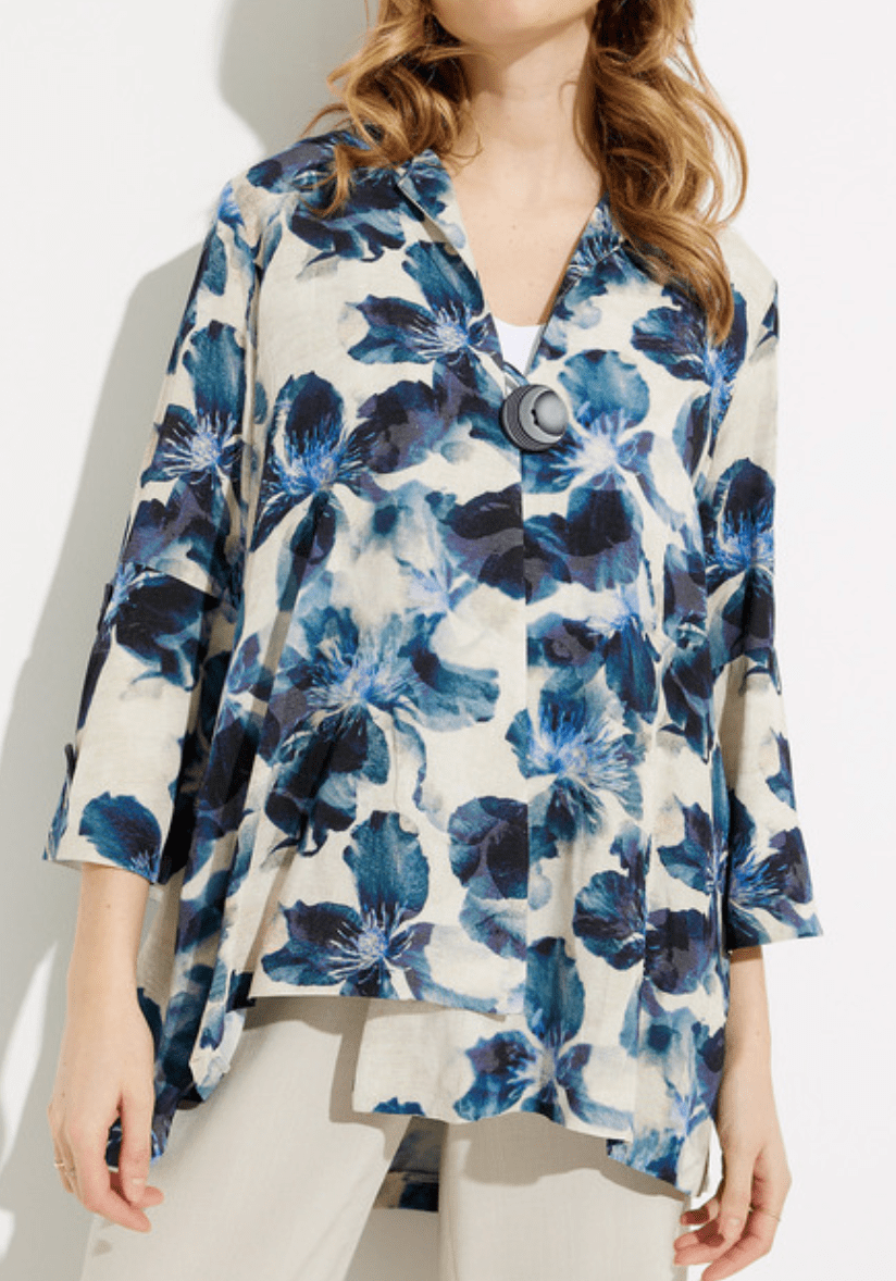 Floral Linen Shirt Style 232234 by Joseph Ribkoff