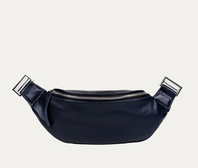 Fanny Pack + Crossbody Bag | Navy + Silver Hardware by PaulyJen